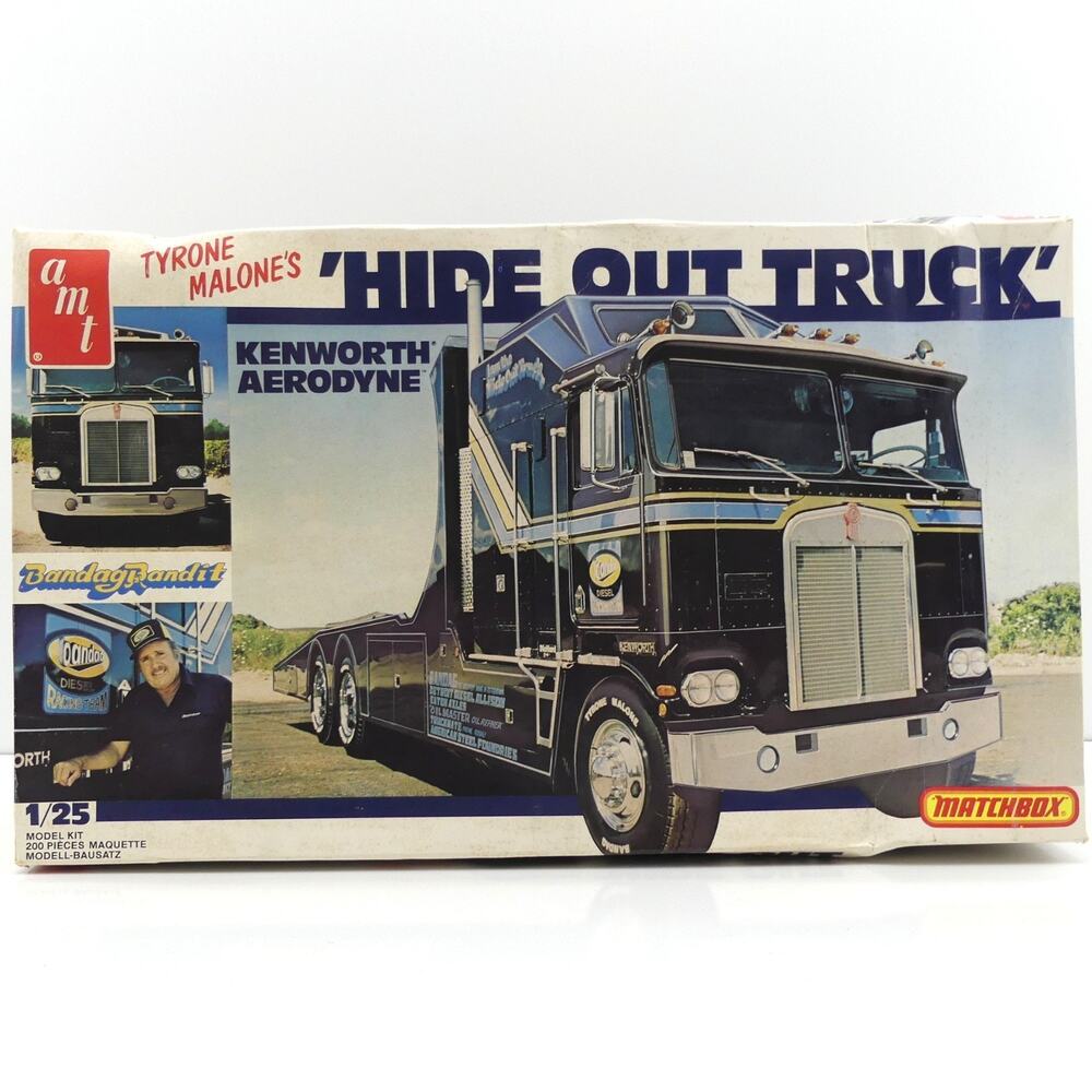 Matchbox AMT Tyrone Malone's Kenworth Aerodyne Hideout Truck 1/25 Model Kit
